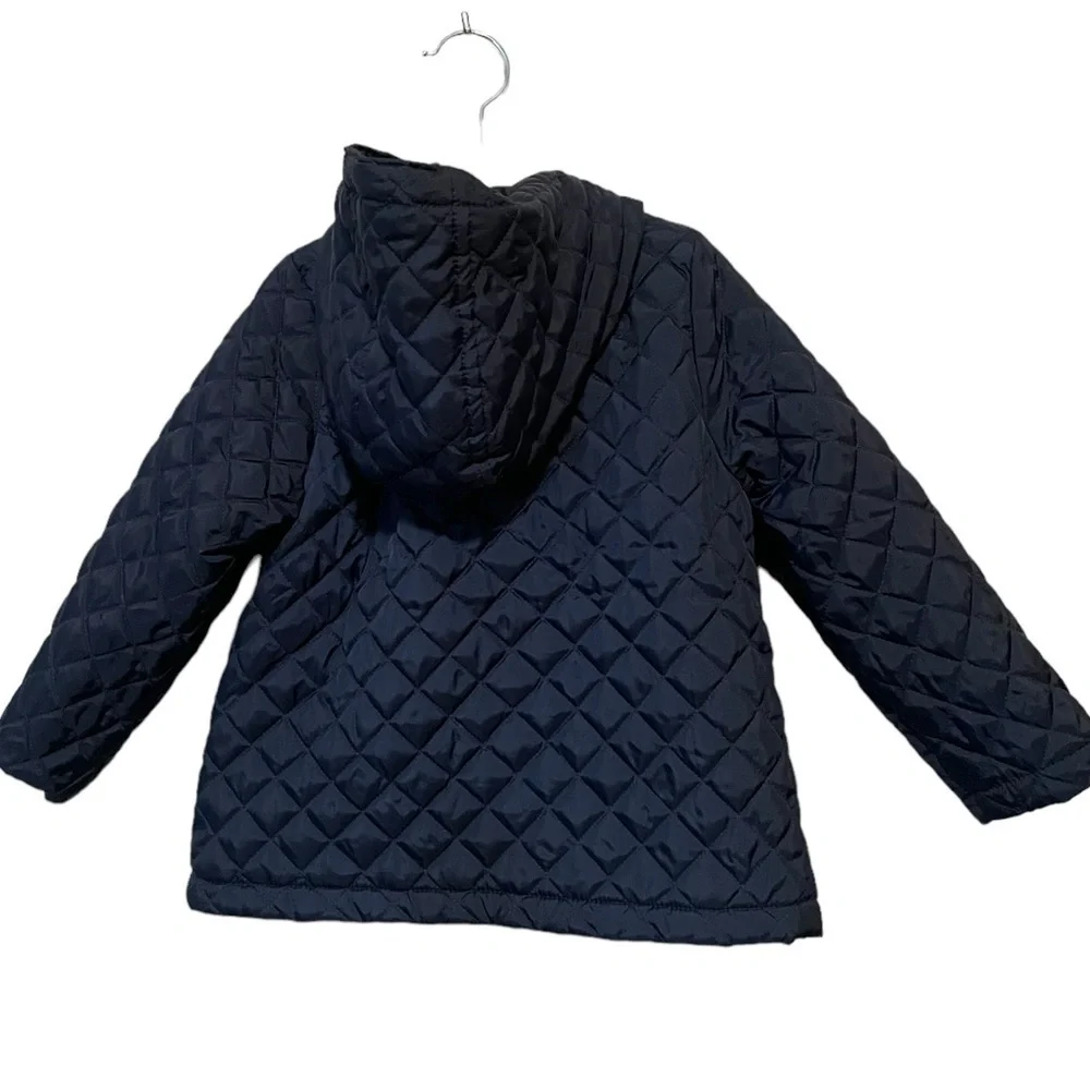 The Children's Place Dark Navy Quilted Hooded Puffer Jacket